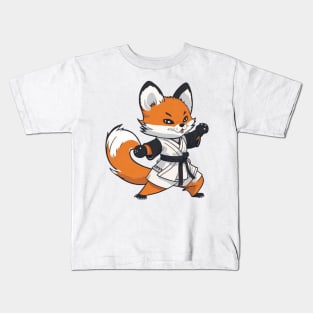 kung fu fox Kids T-Shirt